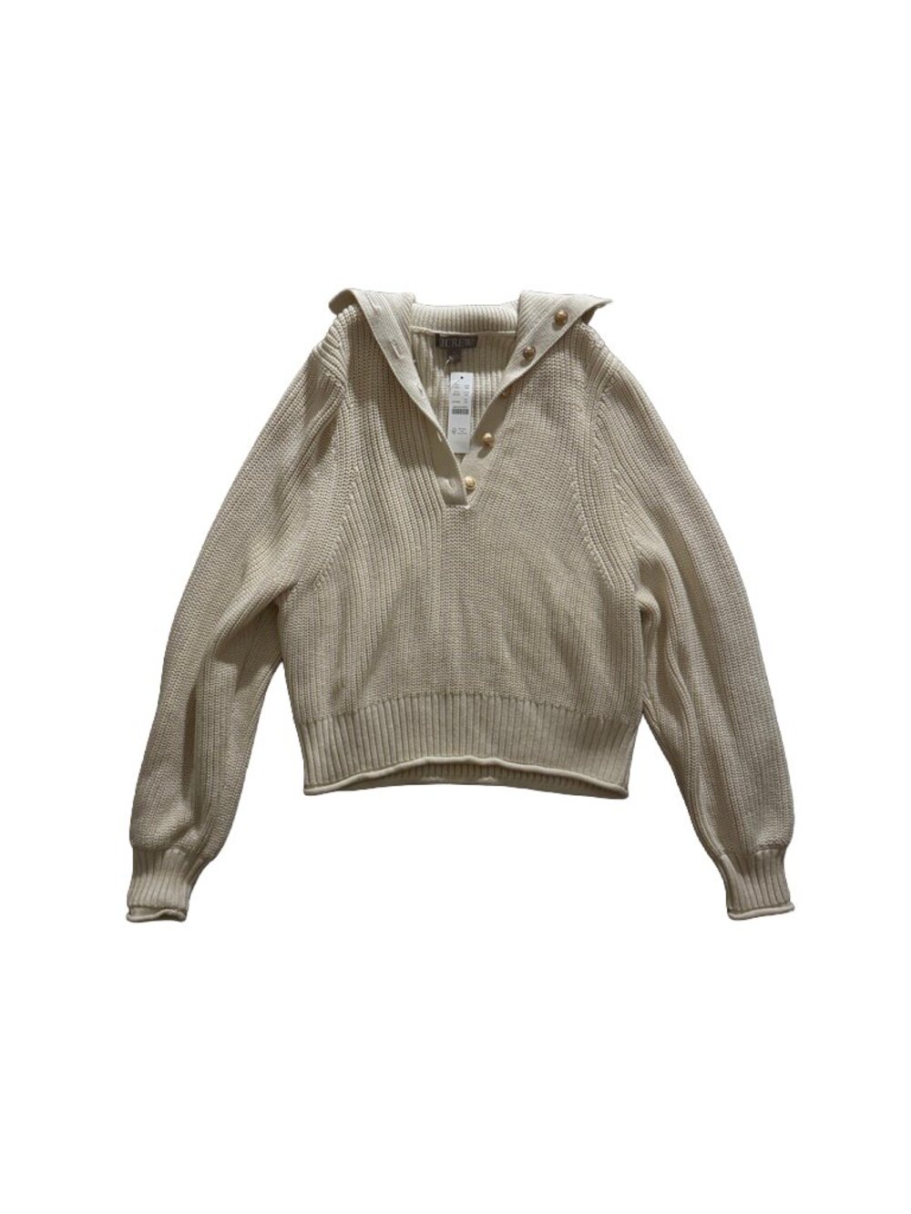 j. crew button up collar sweater